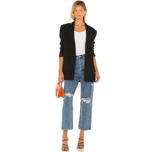 PISTOLA Cassie Crop Super High Rise Straight Crop in Blue Size 26